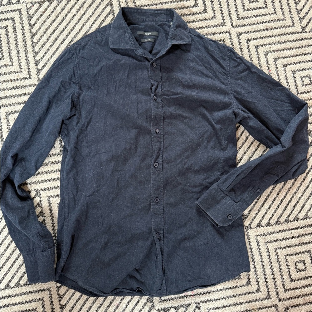 Z Zegna dark grey Button Down Shirt